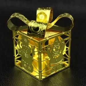 3D Gold Silver Metal Craft Xmas Ornament Accessories