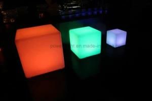 Garden Furniture Remote Control LED Illuminated Cube