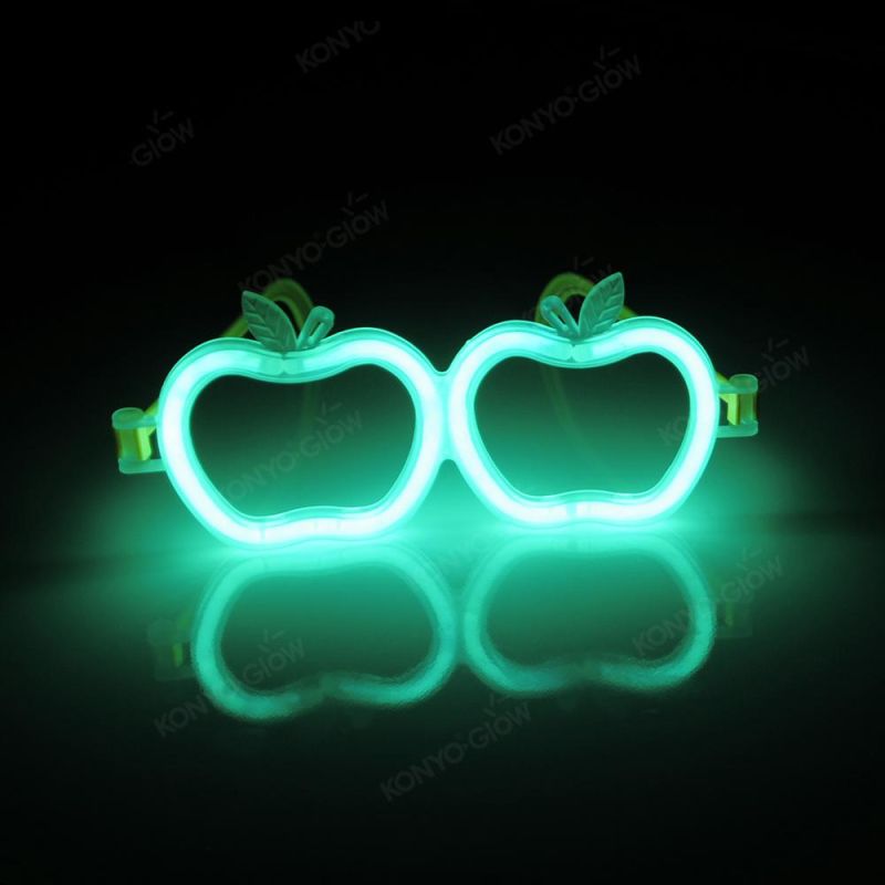 Party Toys Solid Color Glow Apple Eyeglasses
