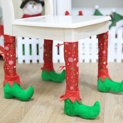 Christmas Decoration Stool Leg Table Leg Christmas Chair Leg Cover Decoration