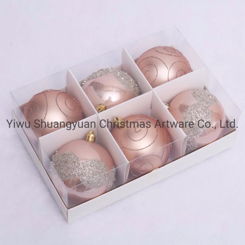 High Quality Hand Painted Plastic Christmas Ball Decoration