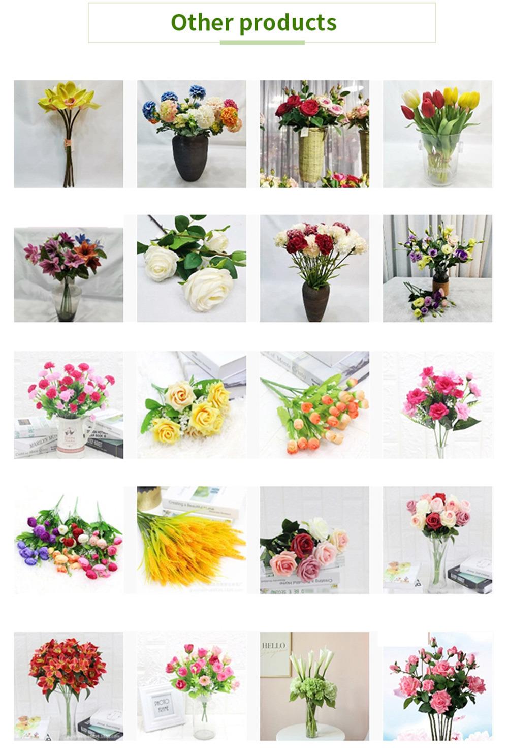 Reasonable Price Artificial Flower Dahlia for Wedding Hotel Decoration