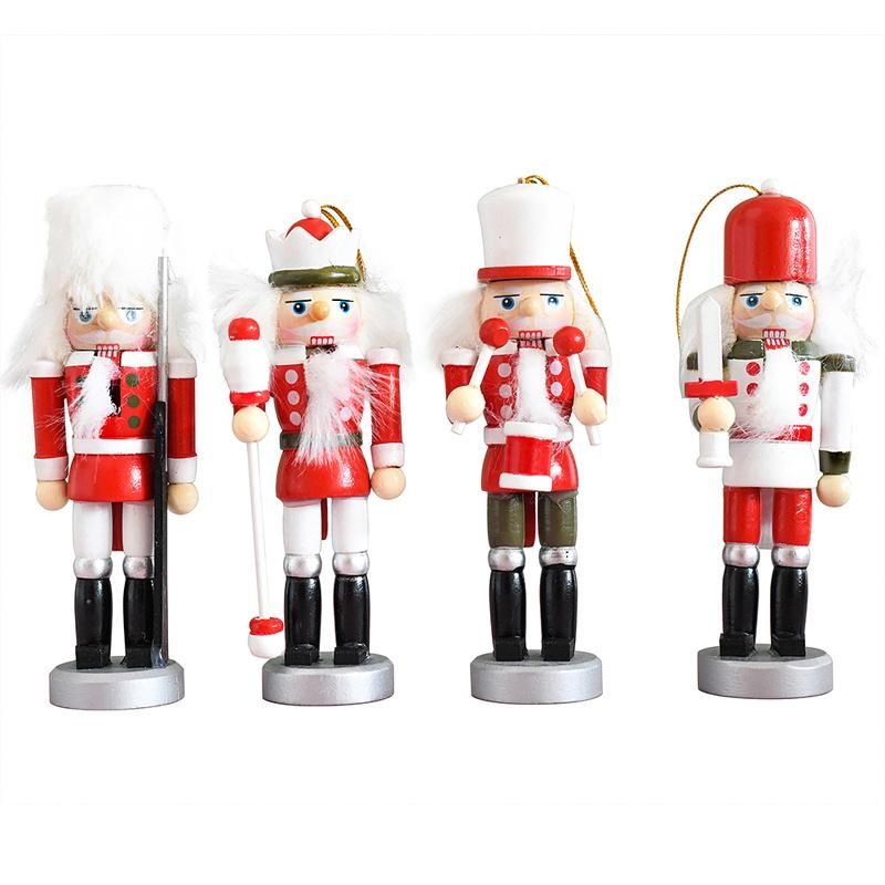 Factory Wholesale Wooden Deco Table-Top Nutcracker Holiday Home Ornament