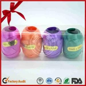 Poly 4 Color 4.5mm Width Curly Ribbon Egg for Easter