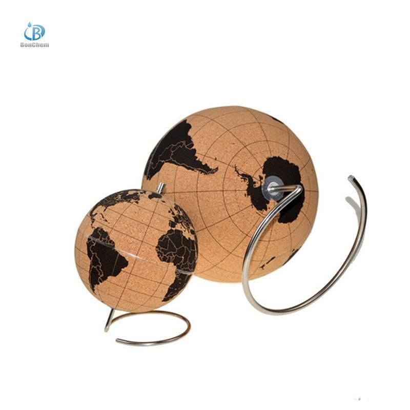 Cork Tellurion Globe with Durable Stainless Steel Base