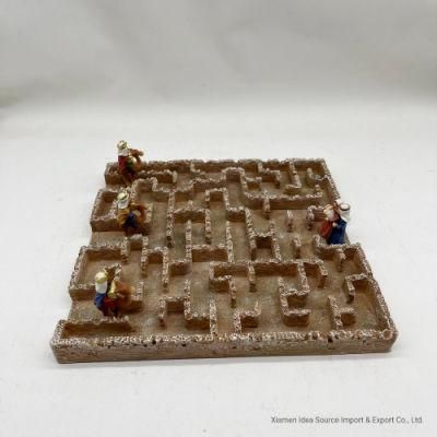 Resin Maze Game Board Nativity Holy Family and Wise Men