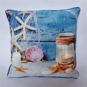 Sea Scenery LED Pillow Cushion for Home Decoration