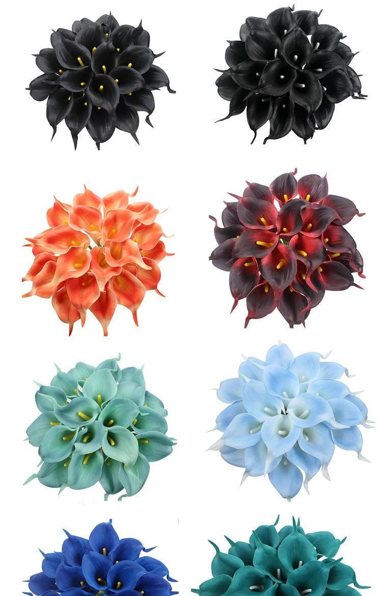 PU Calla Lily Bridal Wedding Party Decor Bouquet Latex Real Touch Flower Artificial Flowers