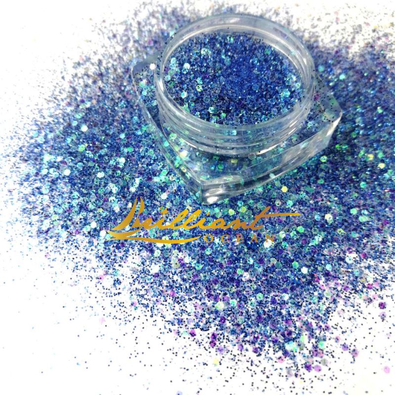 Mixed Colors and Sizes Pet Glitter Powder for Tumbler