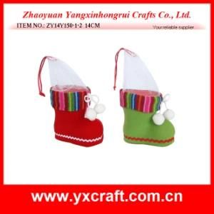 Felt Xmas Boot Shoe Christmas Ornament Promotion Gift Item