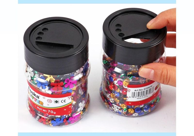 Foska Hot Bottle Packing Colorful Decoration Glitter