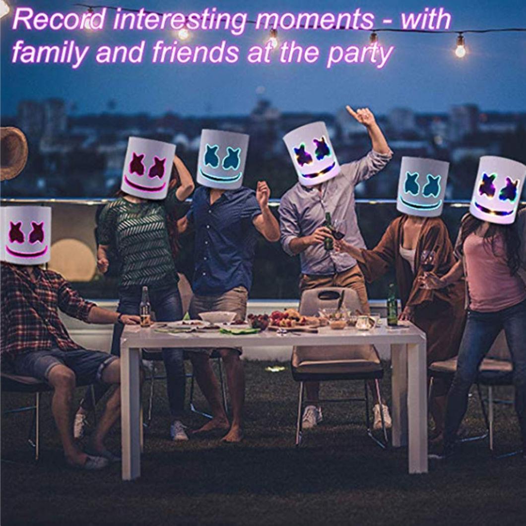 DJ Mask LED Mask Marshmello Helmet