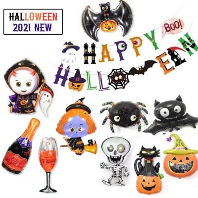 Different Shaped Halloween Foil Balloons