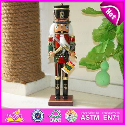 2015 Wooden Toy Nutcracker for Christmas Gifts, Indoor Wooden Christmas Gifts, High Quality Nutcracker Toy Christmas Gifts W02A084