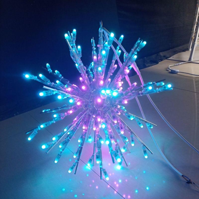 Shopping Mall Decoration Festival Party Decoration Foldable RGB LED Ball Light