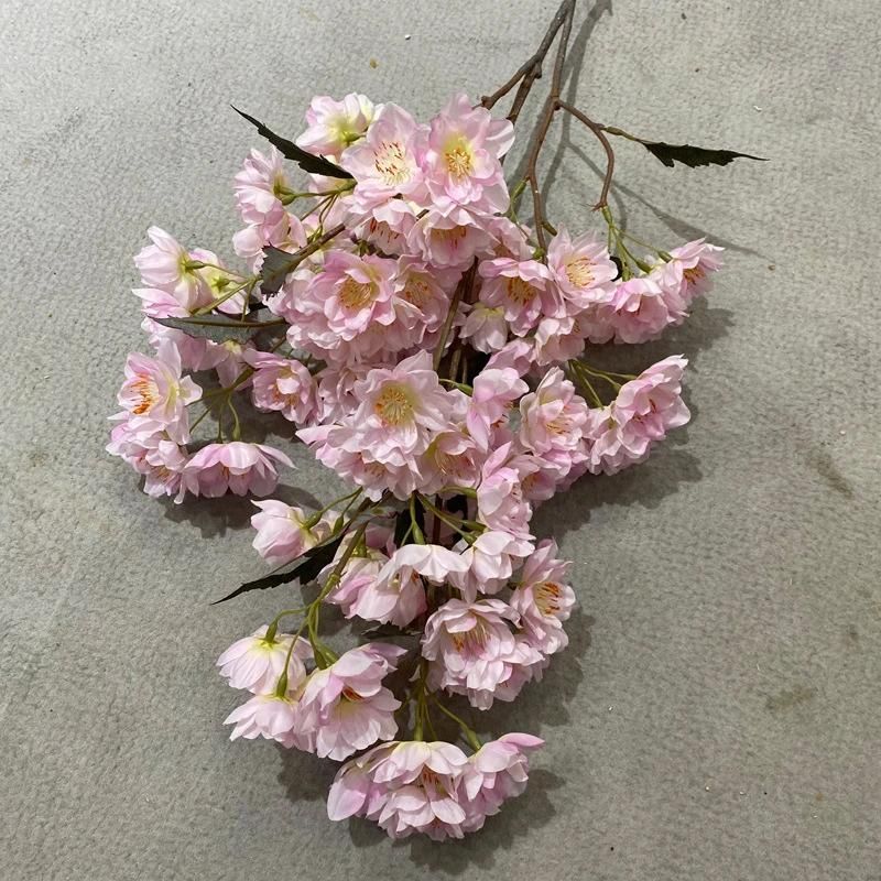 Hot Sales Luxury High Quality Flowers Wedding Decor Artificial Flower Cherry Blossom