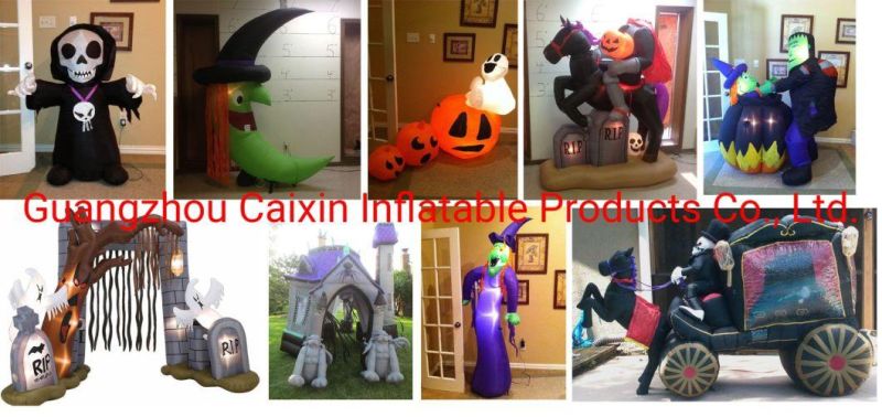 Halloween Inflatable Halloween Yard Decoration Inflatable Halloween Ghost with LED Lights