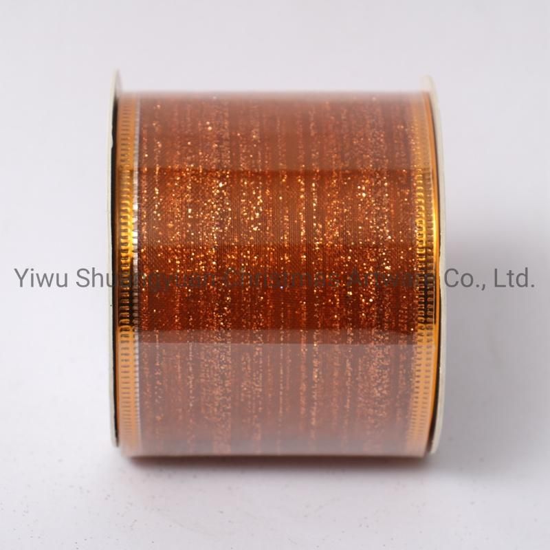 Christmas Ribbon Decor for Holiday Wedding Party Decoration Supplies Hook Ornament Craft Gifts
