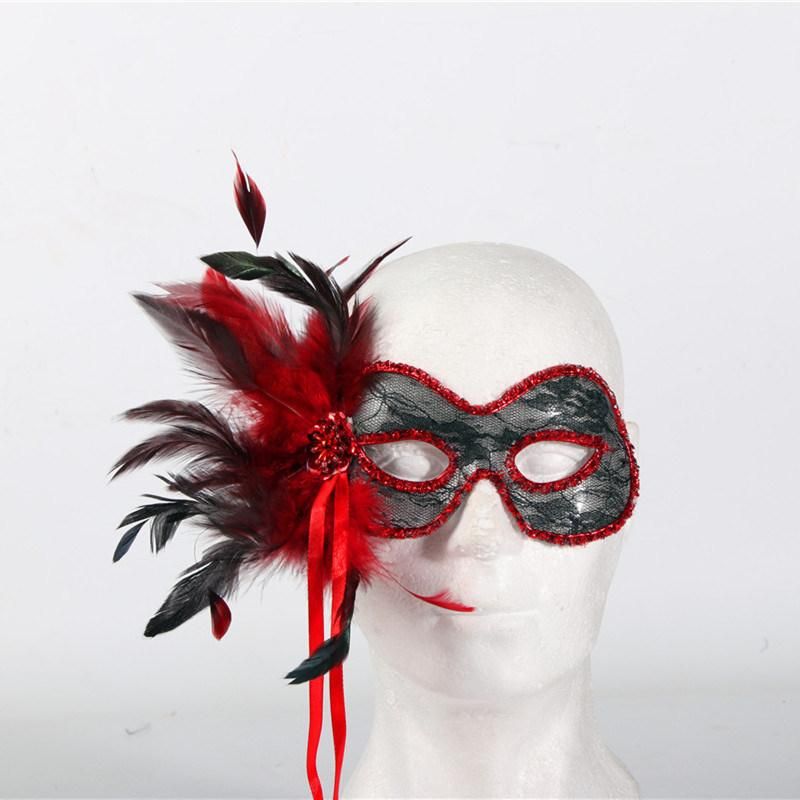 Newest Popular Colorful Ladies Feather Mask Masquerade Party Mask