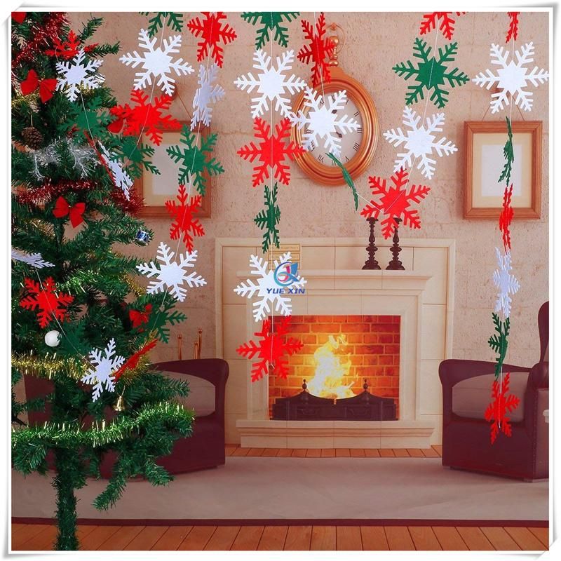 Colorful Felt Snowflakes for Home Decoration (20 pack)