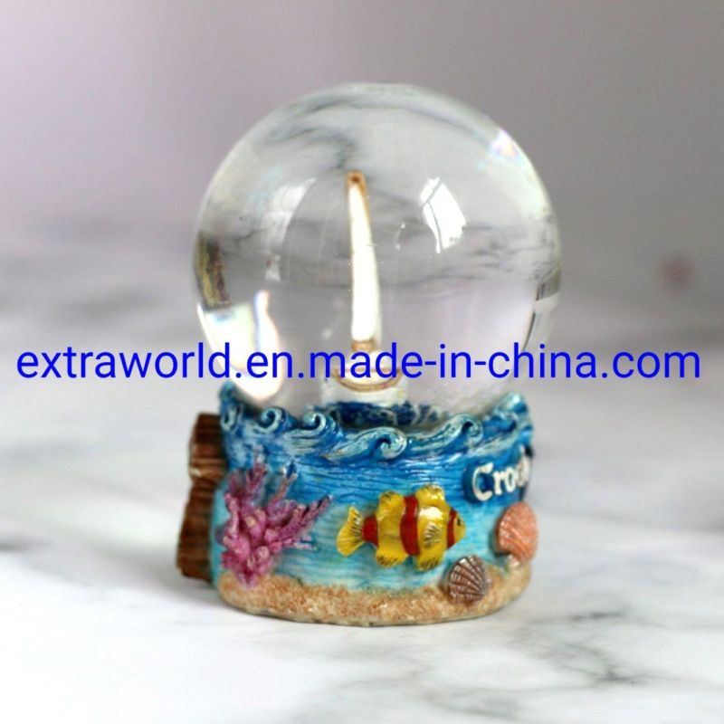Resin Souvenir Promotional Sea Style Snow Globe