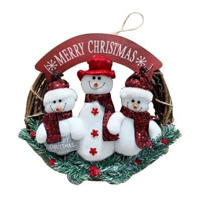 Christmas Novelty Products Door Wreath American Christmas Decorations Outside