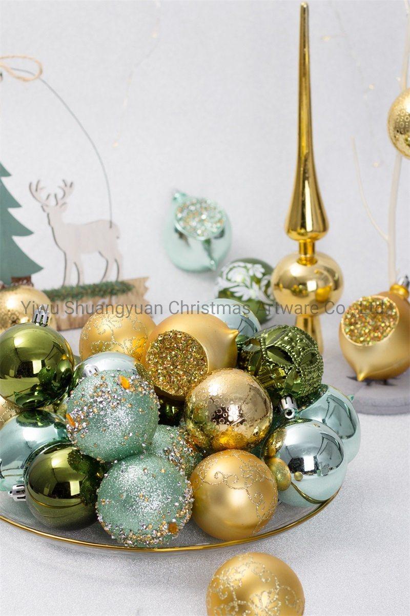Artificial Christmas Light Balls for Holiday Wedding Party Decoration Supplies Hook Ornament Craft Gifts