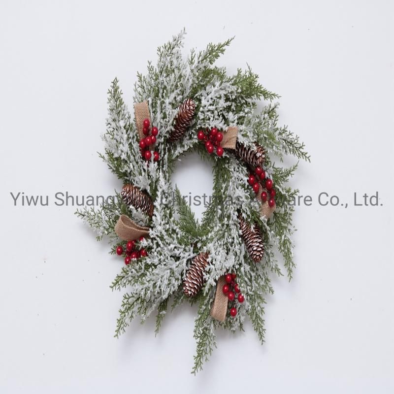 Christmas Wreath for Holiday Wedding Party Decoration Supplies Hook Ornament Craft Gifts