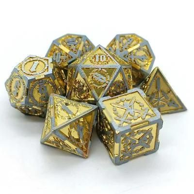 Professional Custom Metal Dnd Dice Set Polyhedral D10 D6 D20 Dice for Dungeon and Dragon Rpg Mtg Board Game