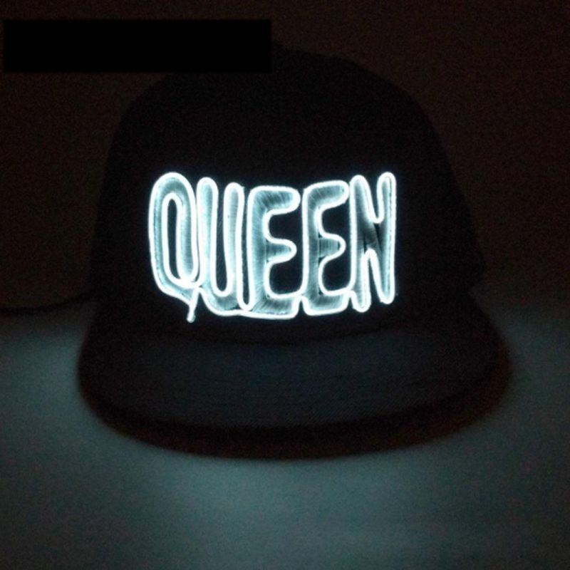 LED Luminous Embroidery Hat Logo Designed LED Cap