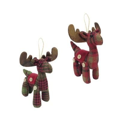 Handmade Small Animal Ornaments Hanging Decoration Funny Felt Reindeer Christmas Craft