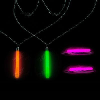 Individual Blistercard Glow Hair Pin and Necklace for Party, Concert