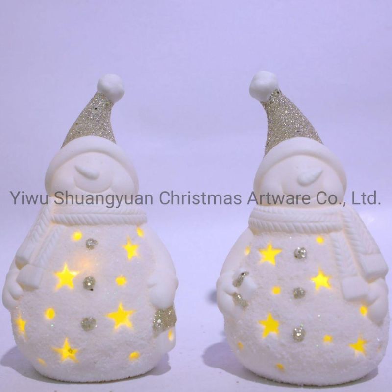 Christmas Ceramic for Holiday Wedding Party Decoration Supplies Hook Ornament Craft Gifts