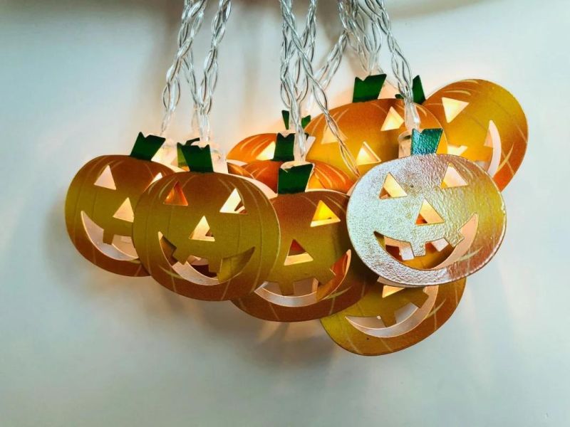 Battery Pumpkin Shaped 1.65 M LED String Lights Halloween Holiday Light