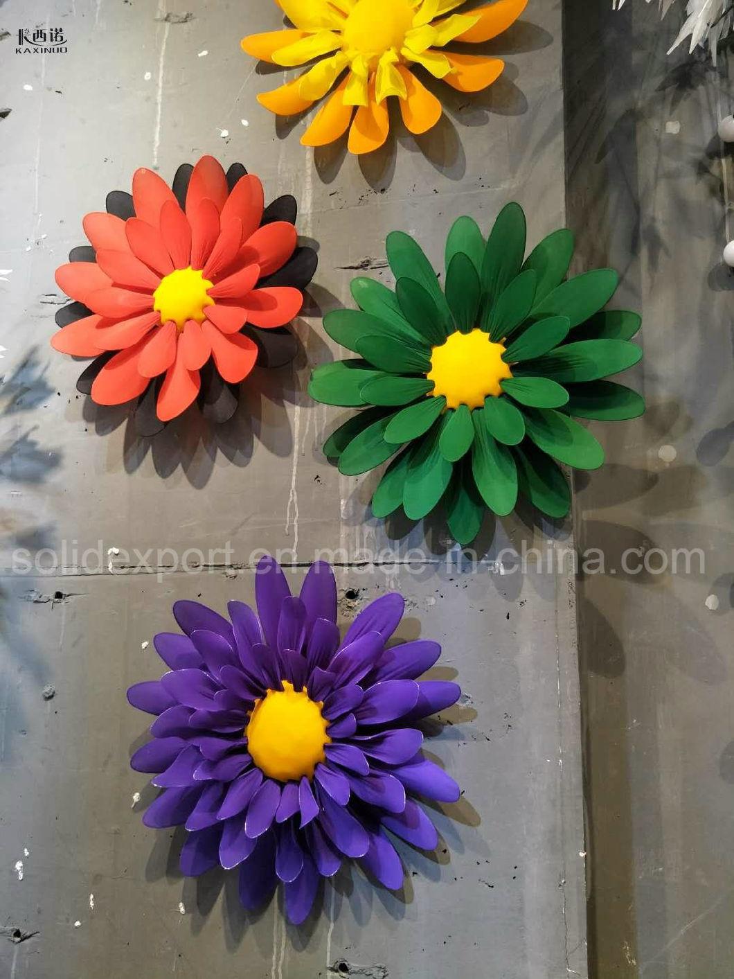 Multicolor Flower Window Display Props Shopping Mall 4s Shop Sun Flower Wall Decoration