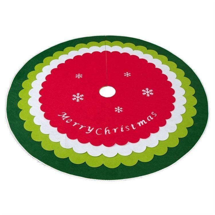 Foreign Trade Amazon New Tree Skirt Creative Christmas Decorations Christmas Tree Bottom Apron Christmas Tree Skirt