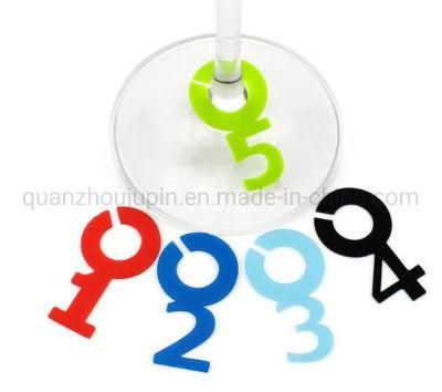 OEM Silicone Multi-Color Cocktail Number Recognizer