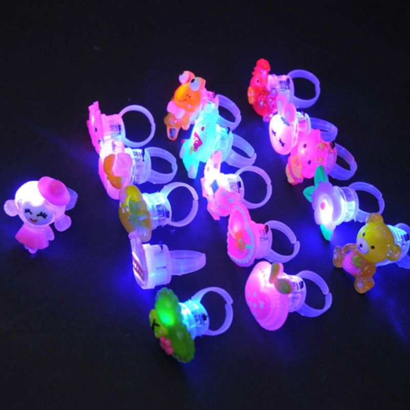 Flashing Ring LED Luminous Finger Lamp Party Toys