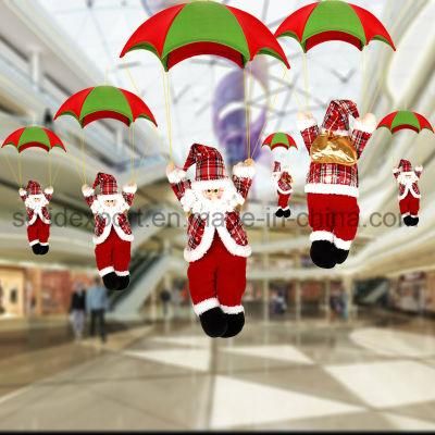 Santa Claus Skydiving Rope Climbing Father Gift Decoration