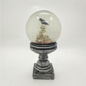 Resin Halloween Skull Crystal Ball Ornament