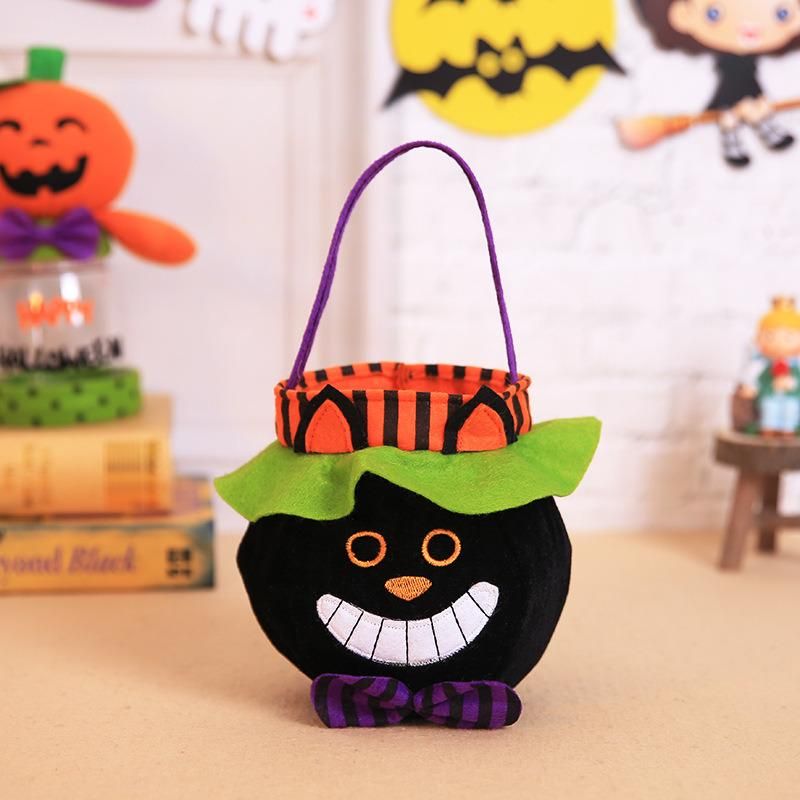 Halloween Decorations Witch Pumpkin Tote Bag Children′s Holiday Candy Bag Party Party Dress up Prop Bag