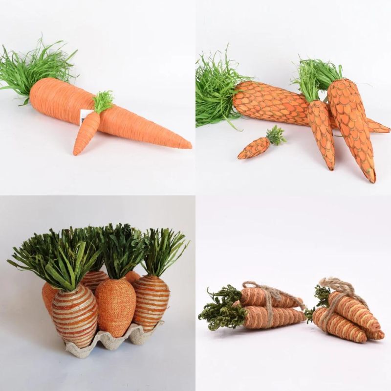 Factory Handmade Spring Home Hanging Velet Decoration Easter Carrot