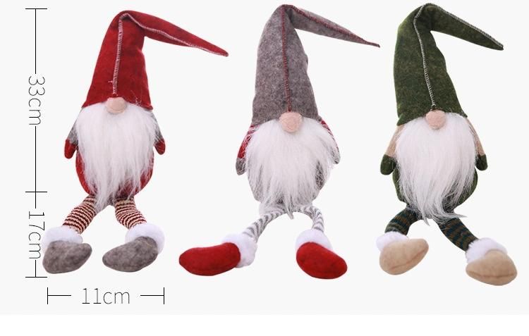 New Style Christmas Deer Ornament Hanging Deer Decoration Doll Christmas Tree Christmas Doll