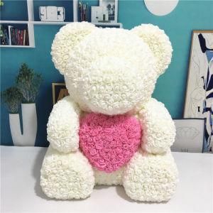 Gorgeous Xmas Ornaments Teddy Rose Bear That Lasts a Lifetime