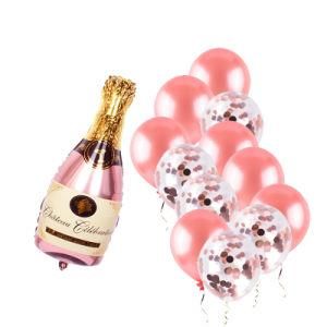 Champagne Bottle Wedding Balloons Valentine&prime; S Day Bride to Be Balloon Kit