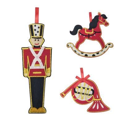 Xmas Felt Dove Hobby Horse Hanging Christmas Types of Fabric Decoration