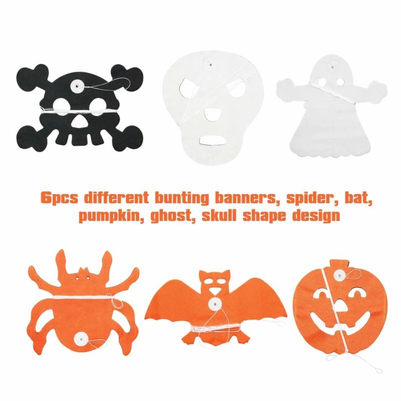 Happy Halloween Party Banner String Halloween Decoration Pumpkin Ghost Paper Garland