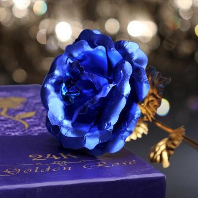 Galaxy Rose 24K Galaxy Rose with LED Light Artificial Galaxy Rose Flower for Valentine&prime;s Day Gift