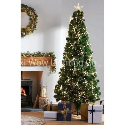 Berry Cluster Fibre Optic Christmas Tree with LED Top Star 7 FT 2.1 M