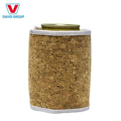 Wholesale Cork Wood Style New Design 3D Wine Bottle Cooler Sleeve